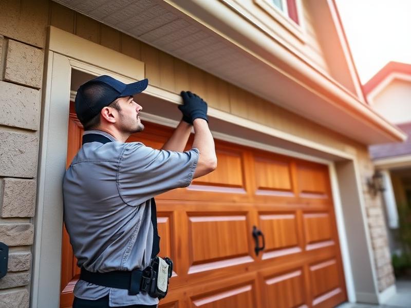 Professional garage door installation by Seffner Garage Doors technician